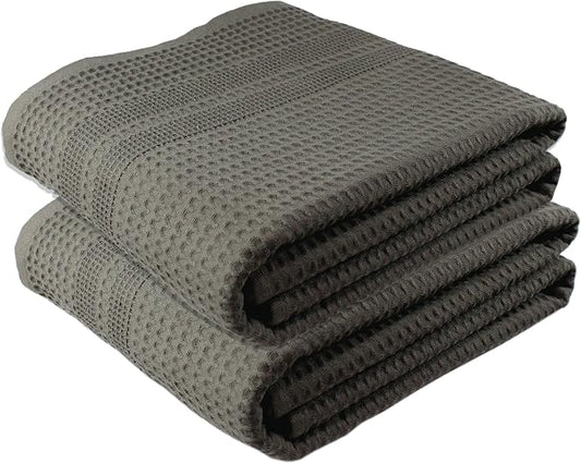 GILDEN TREE Waffle Bath Sheet Large Bath Towels Quick Dry Thin Body Towels by GildenTree