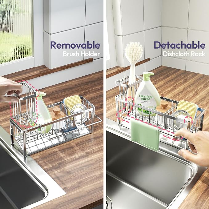 SWTYMIKI Sponge Holder for Kitchen Sink - Image 3
