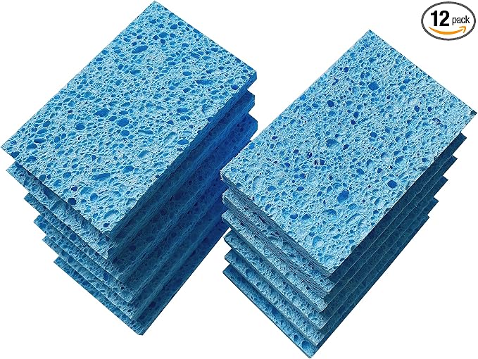 Heavy Duty Cleaning Scrub Wood Pulp Sponge, Non-Scratch by Unknown
