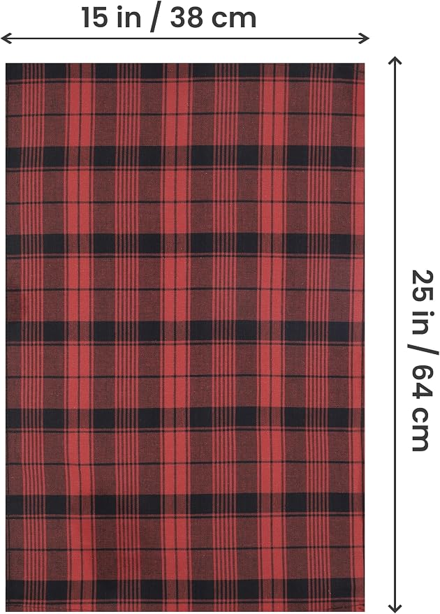 Utopia Towels Red & Black Dish Towels 100% Ring Spun Cotton Highly Absorbent & - Image 7