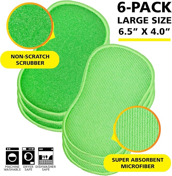 Tub-N-Tile by Tuff-Scrub, Microfiber, Scrub-N-Wipe Pad, Non-Scratch, Dual-Sided - Image 2