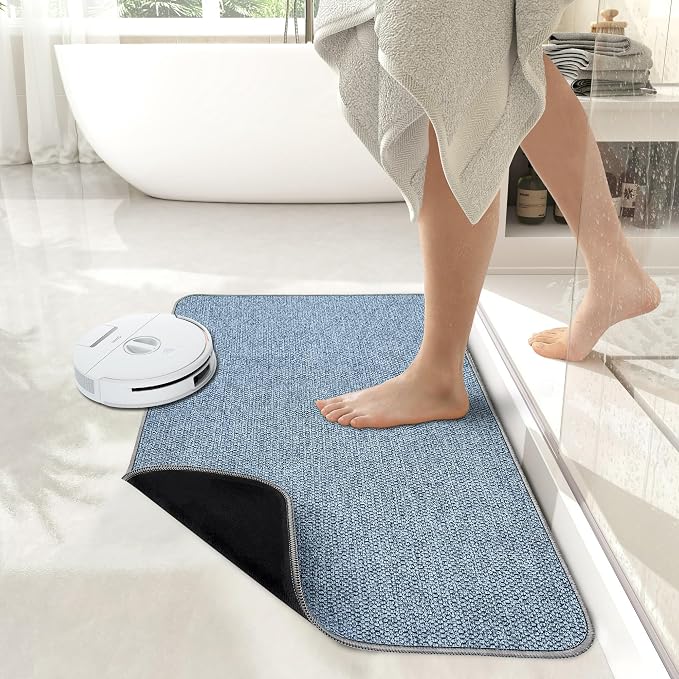 Bath Mat, Ultra Thin Bathroom Runner Rugs, Large Bath Mats - Image 6