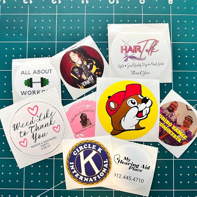 150 Custom Circle/Square BOPP Roll Labels- Personalized Stickers - Image 5