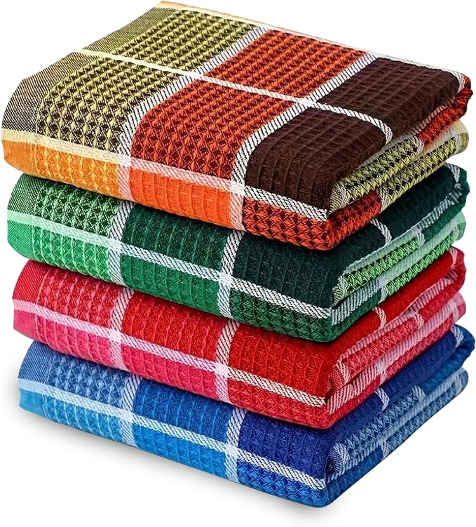 Premium Cotton Tea Towels Set– Super Absorbent, Durable & Soft, Kitchen Tea by Unknown
