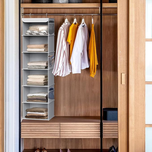 Simple Houseware 6 Shelf Hanging Closet Organizer - Image 2