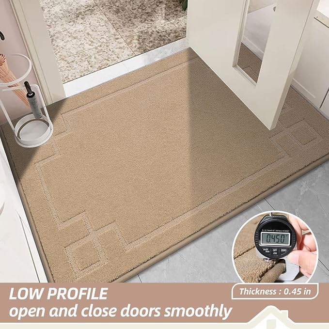 BEQHAUSE Door Mat 20" x 32", Non-Slip Door Mats Indoor Entryway Rugs Washable - Image 5