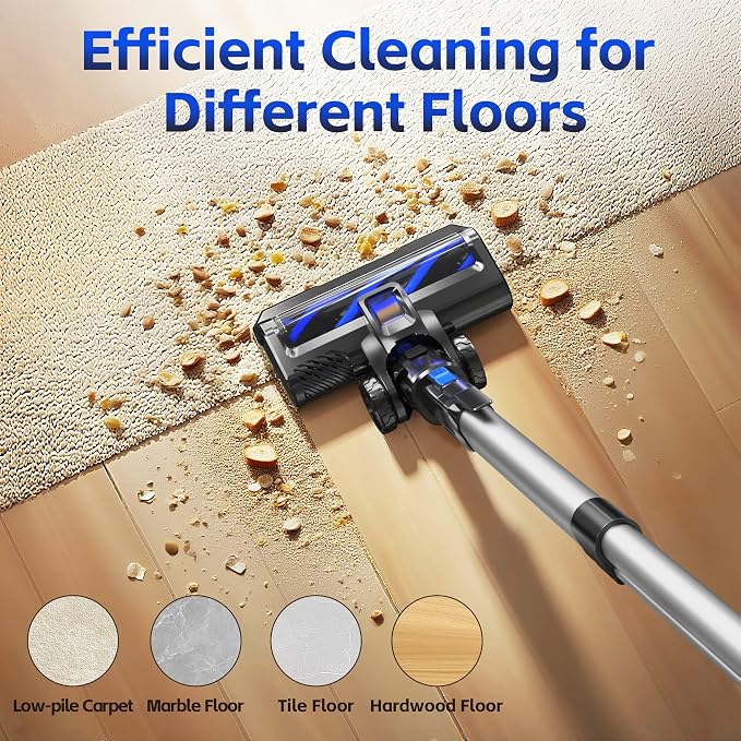 Cordless Vacuum Cleaner for Home, 45Kpa Lightweight Stick Vacuum - Image 2