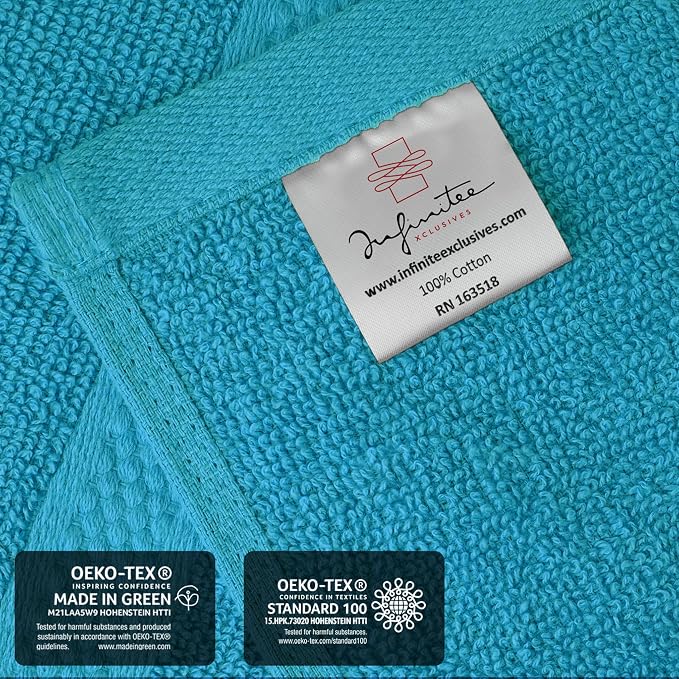 Infinitee Xclusives Teal Hand Towels - Image 5
