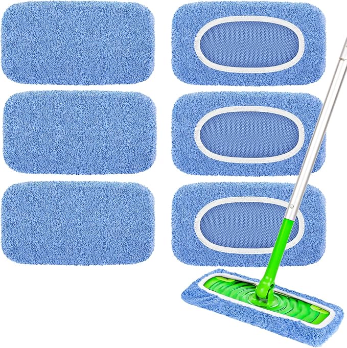 6-Pack Reusable Mop Pads Compatible by Unknown