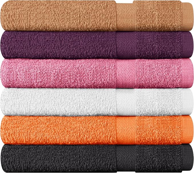 Towel and Linen Mart 100% Cotton 6 Pack Bath Towel Set, Quick Dry, Super - Image 6