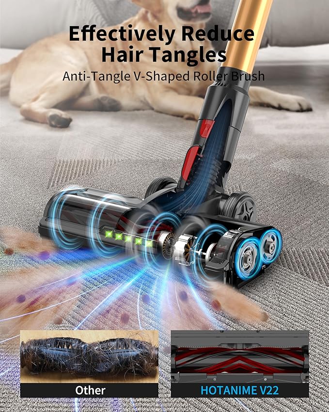 Cordless Vacuum Cleaner, 580W 50Kpa 65Mins, Vacuum Cleaners - Image 4