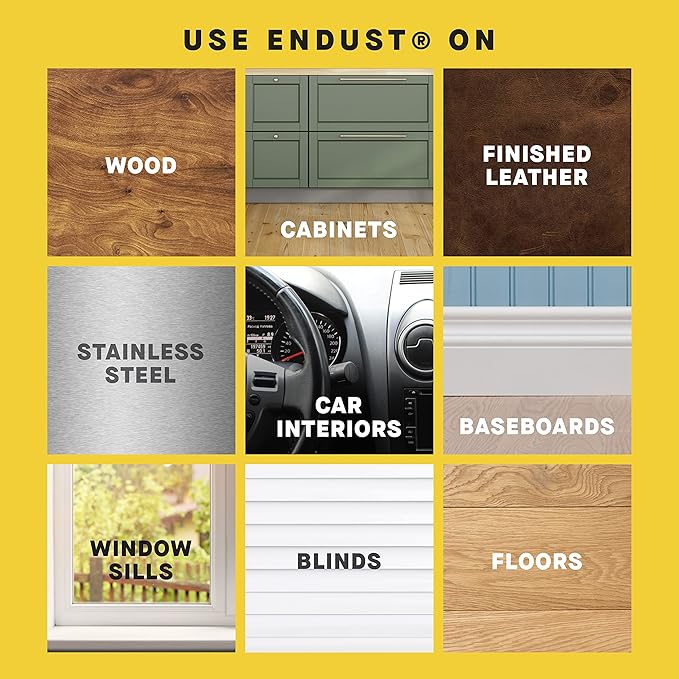 Endust Multi-Surface Dusting and Cleaning Spray, Lemon Zest, 12.5 Ounce - Image 3