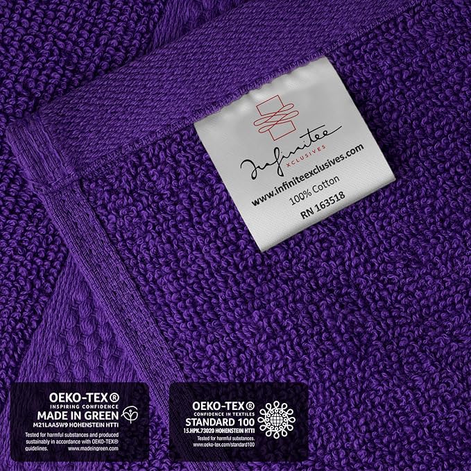 Infinitee Xclusives Purple Hand Towels - Image 5