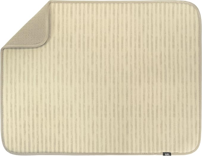 S&T INC. Dish Drying Mat XL, 18” x 24”, Absorbent Microfiber Kitchen Counter Mat by STINC