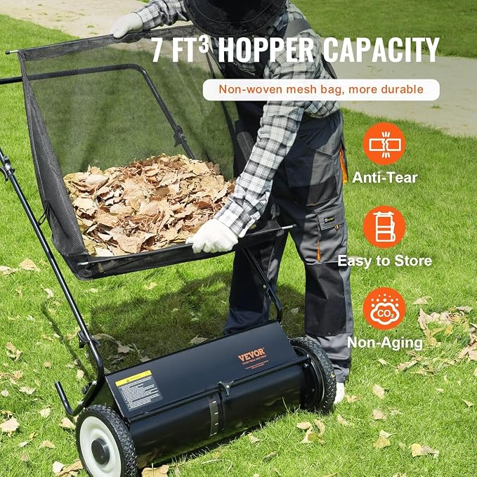 26 Inch Lawn Sweeper Push Hand Powered - Image 2