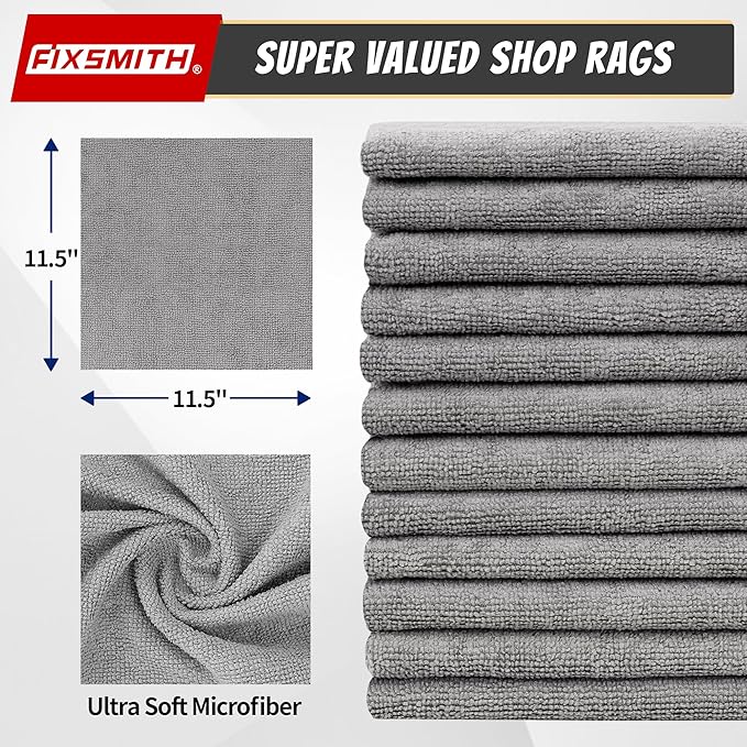 FIXSMITH Shop Towels, Microfiber Towels - Image 2
