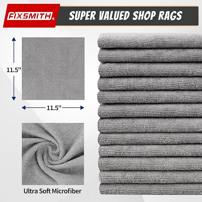 FIXSMITH Shop Towels, Microfiber Towels - Image 2