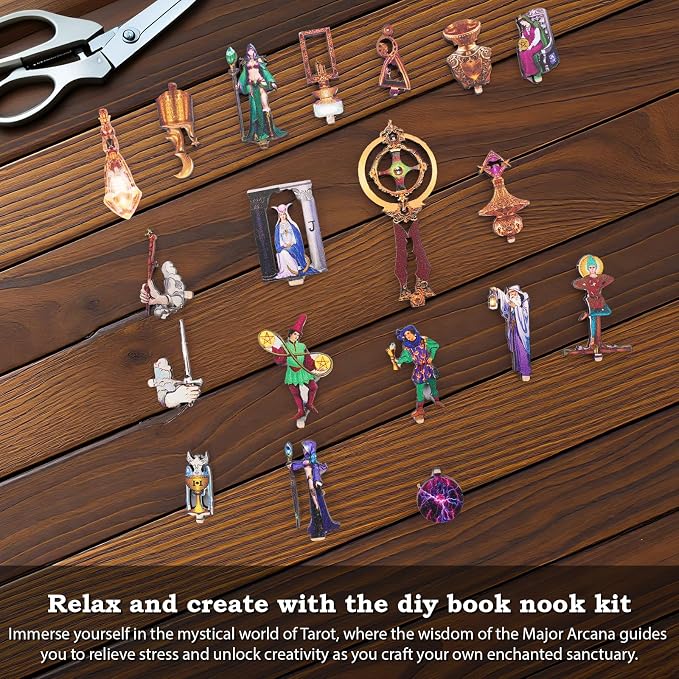 Book Nook Kit - DIY Miniature Dollhouse - Image 4