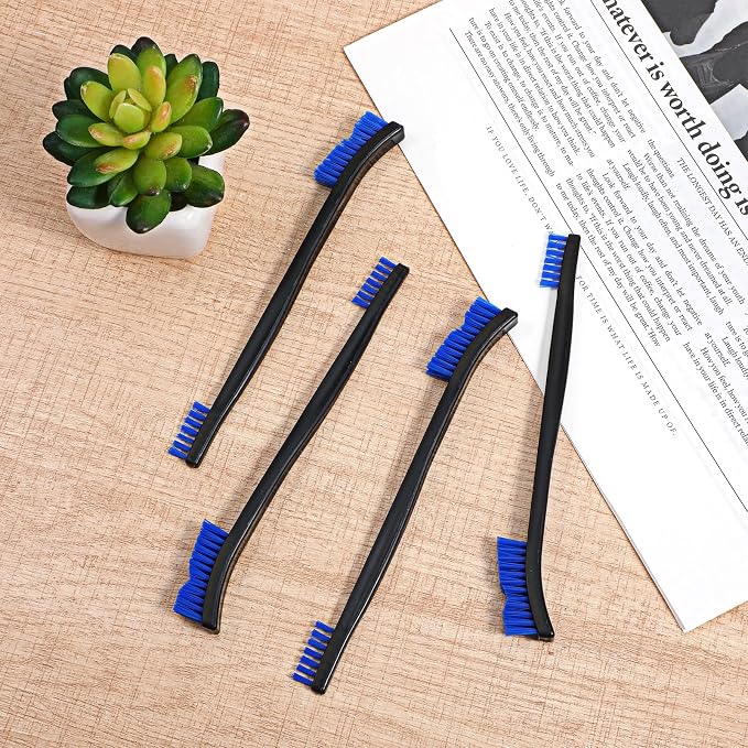 4 Pcs Small Cleaning Brush, Double-Ended Nylon Brush, Jewelry Cleaning Brushes - Image 6
