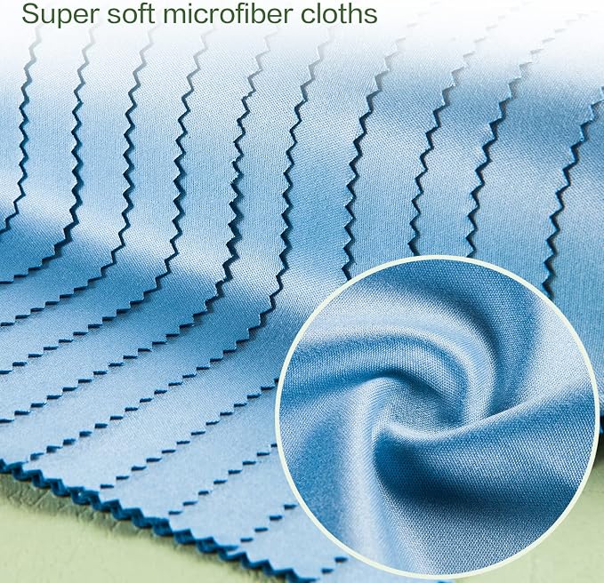 Eyeglass Cleaning Cloth Glasses Cleaner 12Pack Microfiber Lens Cleaner Eyewear - Image 3