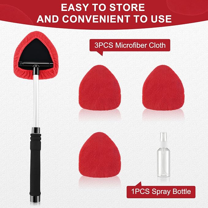 JUSTTOP Windshield Cleaner Tool, Car Interior&Exterior Window Cleaning Tool - Image 6