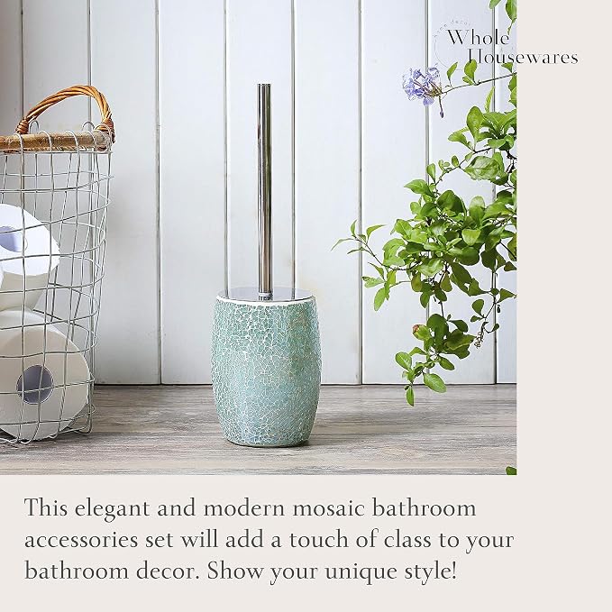 WHOLE HOUSEWARES Modern Toilet Brush Set - Image 3