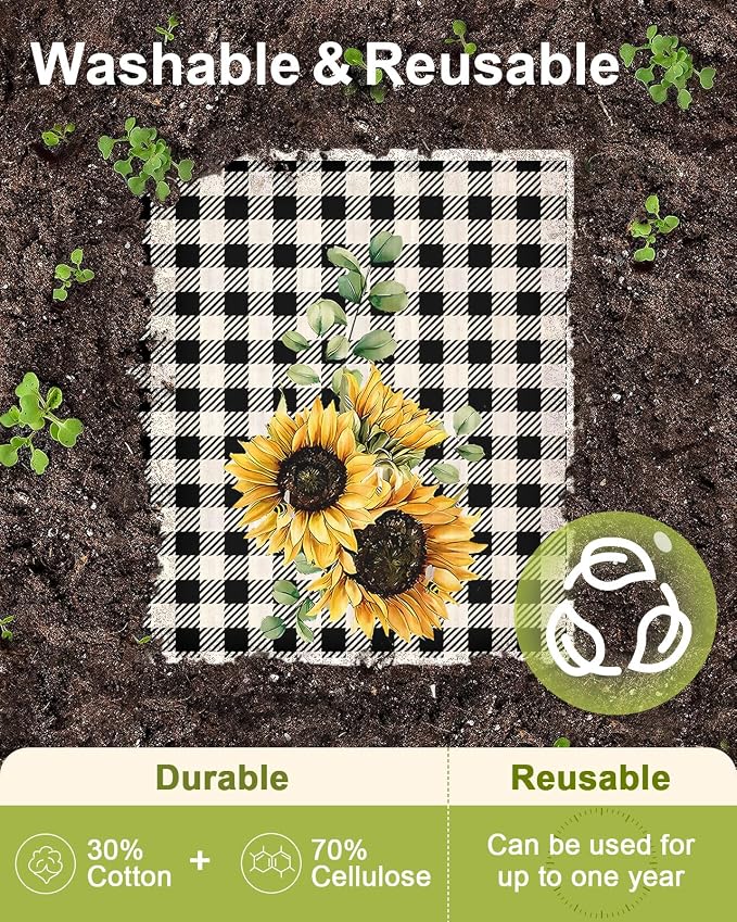 6 Pack Swedish Dishcloths for Kitchen - Image 3