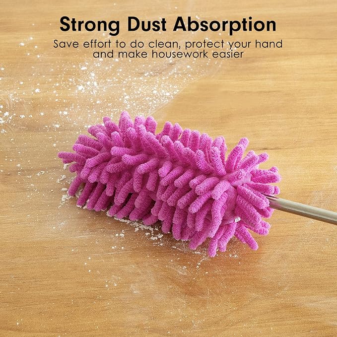 Microfiber Duster for Cleaning, Tukuos Hand Washable Dusters - Image 3