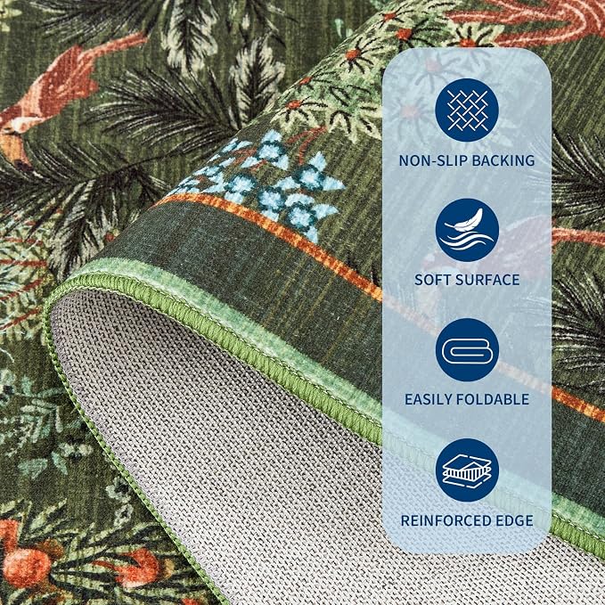 GarveeHome Jungle Rug 10x13 Washable Area Rugs - Image 6