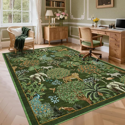 GarveeHome Jungle Rug 10x13 Washable Area Rugs - Image 2