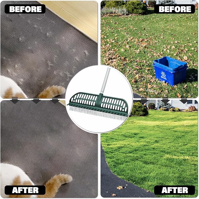 Artificial Turf Rake, 2 in 1 Turf Rake - Image 4