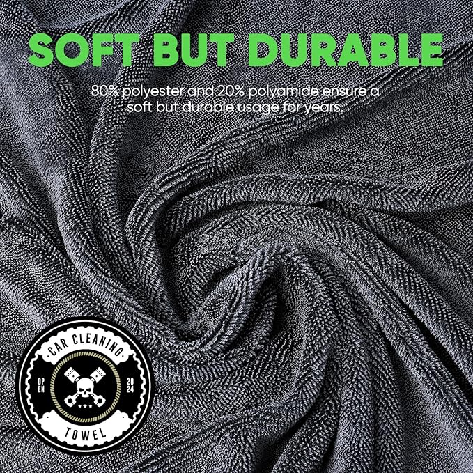 KKV 2-Pack Microfiber Towels Extra Large Ultra Absorbent Drying Towel - Image 5
