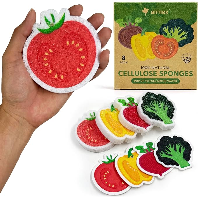 Biodegradable Cellulose Compressed Sponges Bulk by Airnex