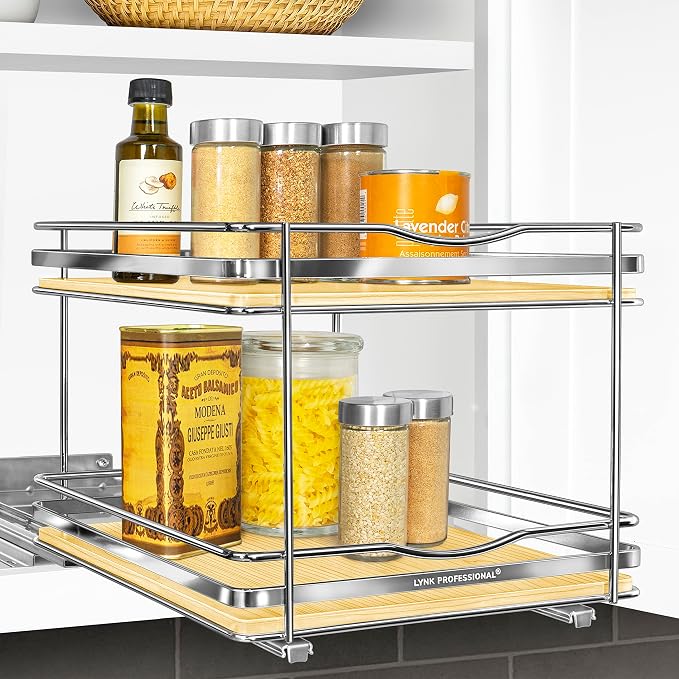 LYNK PROFESSIONAL® Élite™ Pull Out Spice Rack Organizer by LYNKPROFESSIONAL