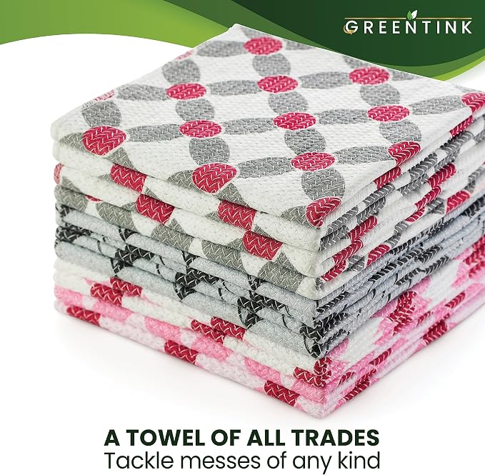 Eco-Friendly Reusable Dish Cloth Set – 24-Pk Multipurpose Kitchen Cleaning - Image 3