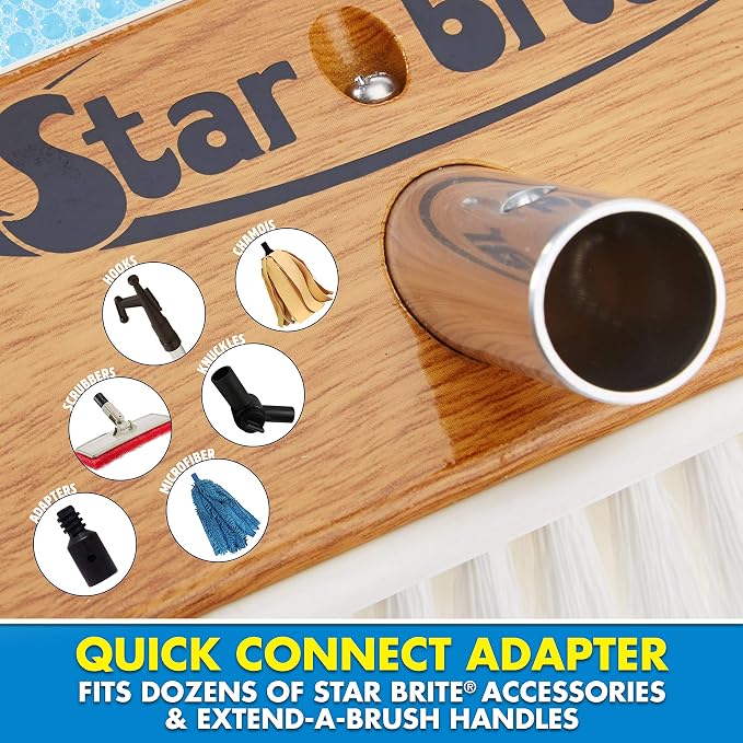 STAR BRITE 8" Premium Cleaning Brush – Synthetic Wood Block - Image 5