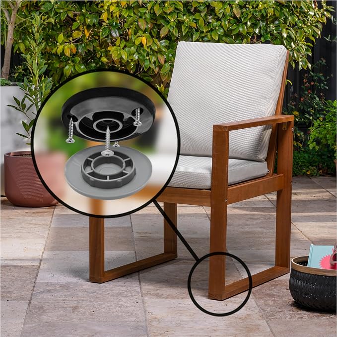 Gorilla Outdoor 2 Inch Furniture Sliders/Screw on Nylon Glide Floor Protectors - Image 4