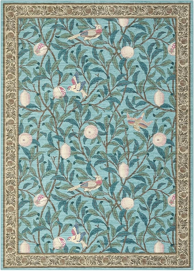 GarveeHome Boho Leaf Rugs for Bedroom, 5x7 Area Rugs for Living Room - Image 4
