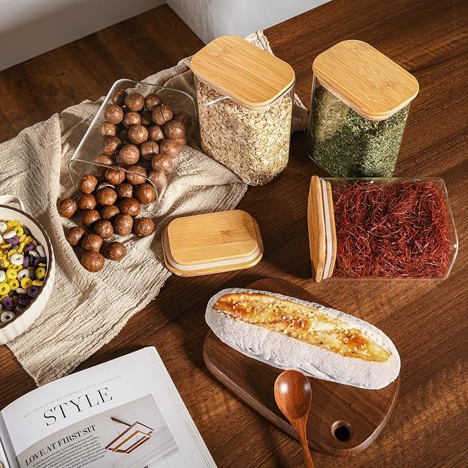 37oz Rectangle Airtight Glass Storage Containers - Image 6