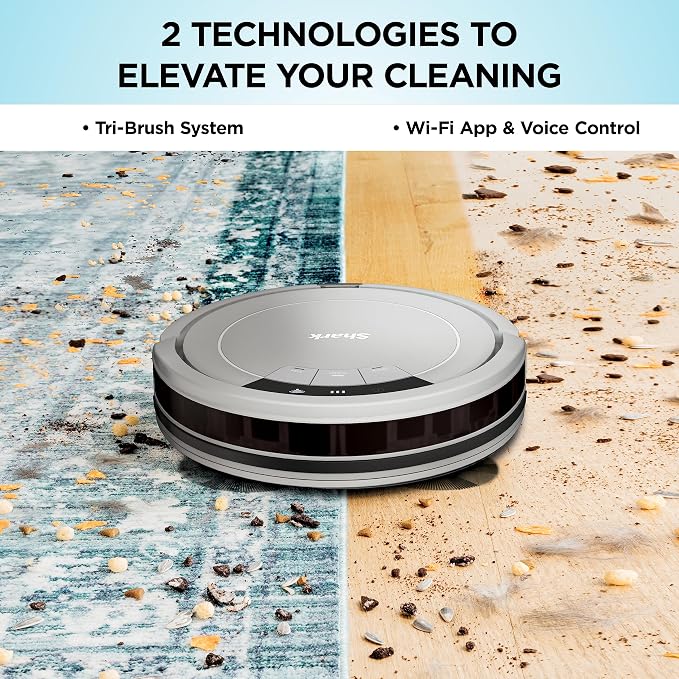 Shark AV752 ION Robot Vacuum, Tri-Brush System, Wifi Connected, 120 Min Runtime - Image 3