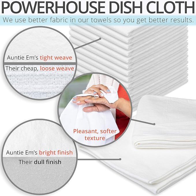Aunti Em's Kitchen Flour Sack Dish Towels - Image 2