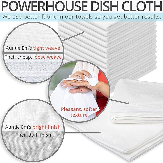 Aunti Em's Kitchen Flour Sack Dish Towels - Image 2