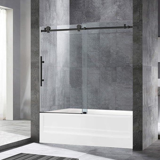 Woodbridge Frameless Bathtub Shower Doors 56-60" Width x 62" Height by WOODBRIDGE