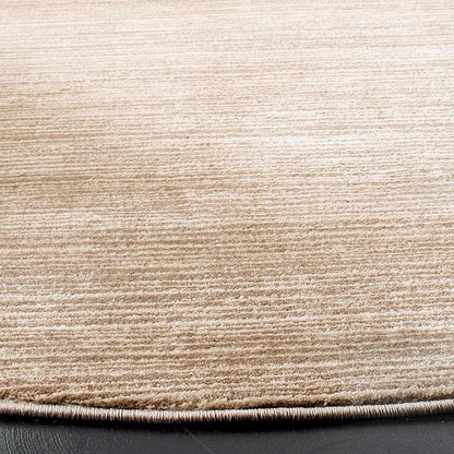 SAFAVIEH Vision Collection Area Rug - 9' Round, Light Brown, Modern Ombre Design, Non-Shedding & Easy to Clean, Ideal for Living Room, Bedroom, Dining Space (VSN606C)