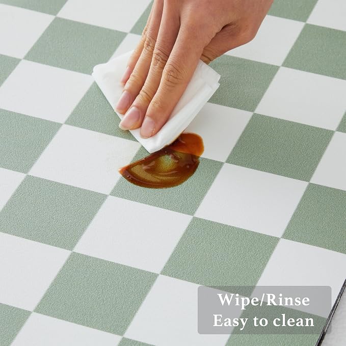 Checkered Dish Drying Mat for Kitchen Counter, Coffee Bar Station Accessories - Image 5