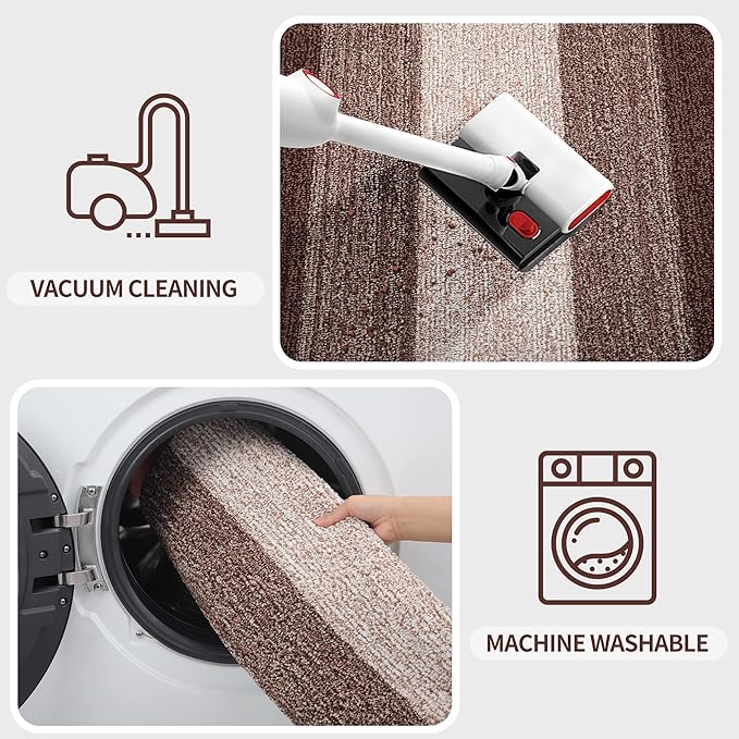 Kitinjoy Indoor Outdoor Door Mat, 47x20 Non-Slip Absorbent Dirt Trapper - Image 5