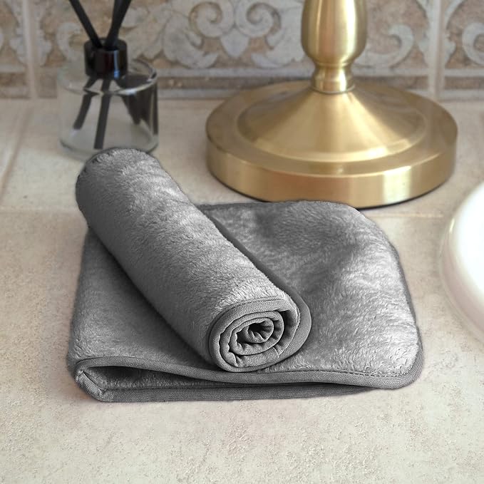 Eurow Reusable Makeup Remover Cloths, Soft Microfiber Face Towels - Image 2