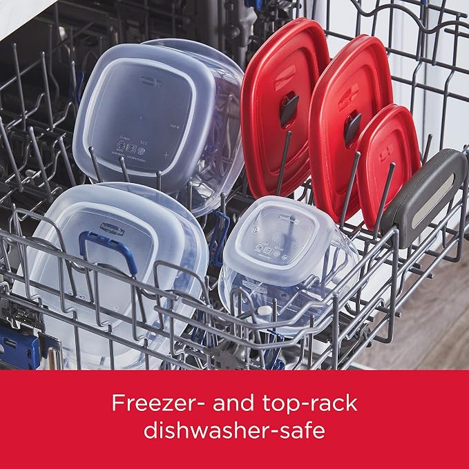 Rubbermaid 16-Piece BPA-Free Plastic Food Storage Set, Dishwasher Safe: Perfect - Image 6
