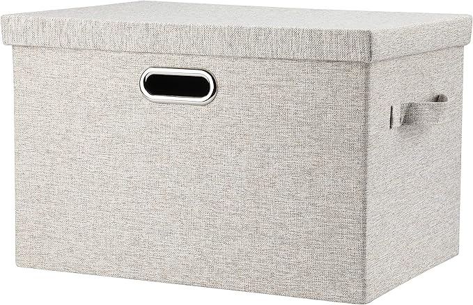 Large 17 36 Quart Collapsible Stackable Storage Bins by GraciadecoStorage