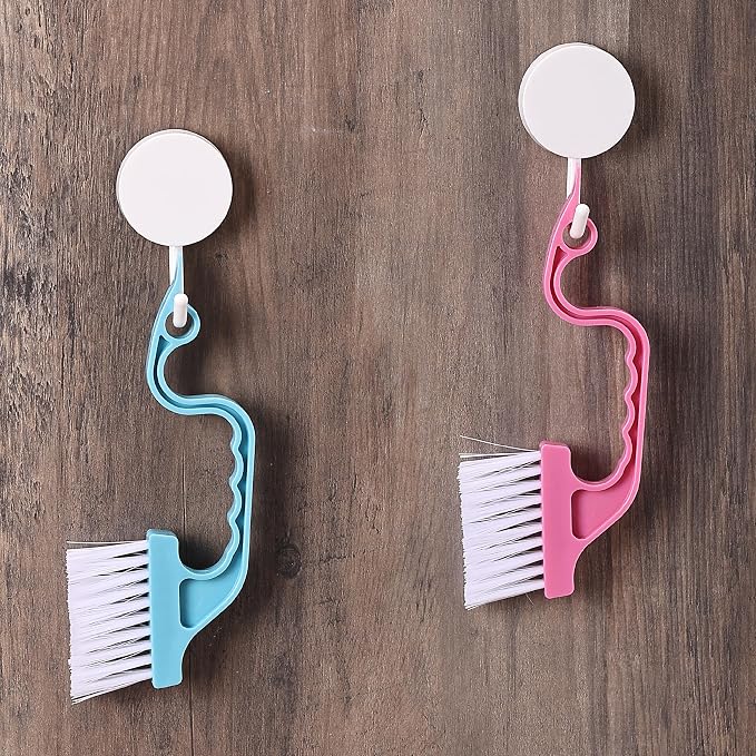 Slick- Window Track Cleaning Brush, 3 Pack, Ergonomic Handle, Built-in Scraper - Image 7
